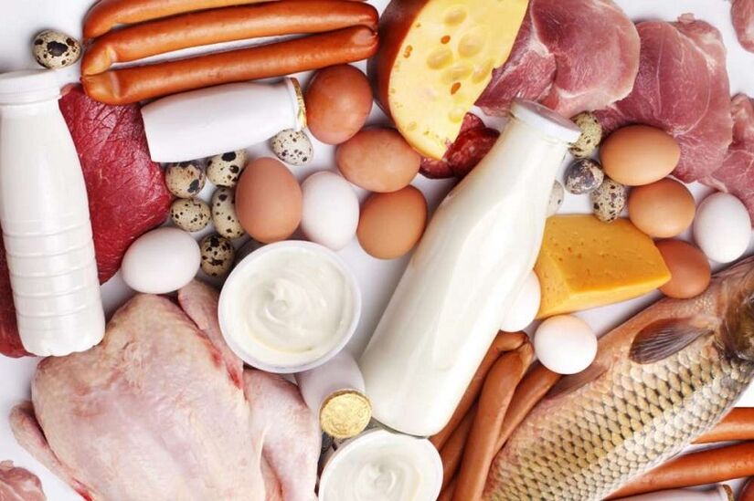 Eiweißnahrungsmittel für die Dukan-Diät.