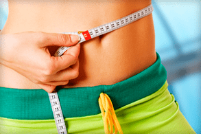 Taillenmessung nach Gewichtsverlustübungen