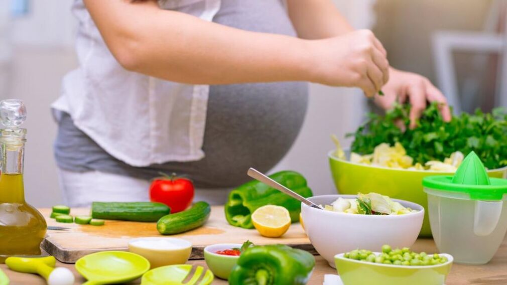 Gemüse für eine faule Diät während der Schwangerschaft